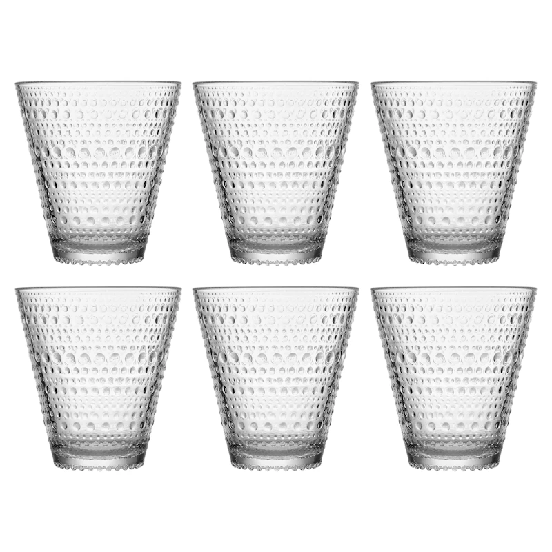 Kastehelmi Drikkeglas 30 cl 6-pak, Klart