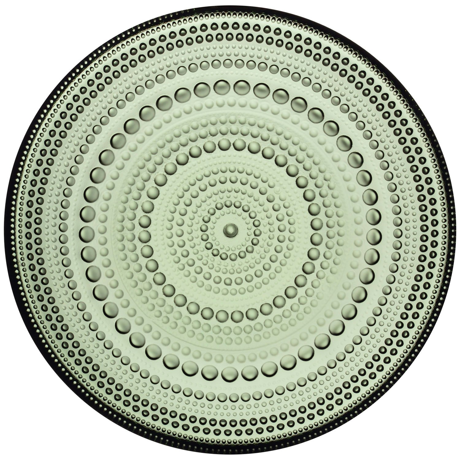 Iittala Kastehelmi Sidetallerken 17 Cm Fyrretr&aelig;sgr&oslash;n - Asietter Glas Pine Green - 1070590