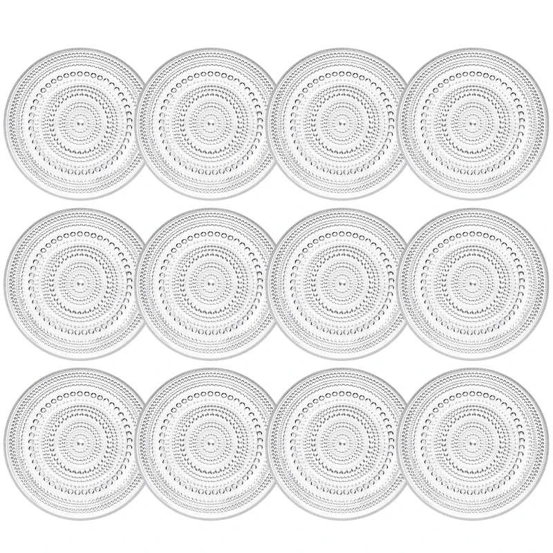 Kastehelmi Sidetallerken 17 cm 12-pak, Klar