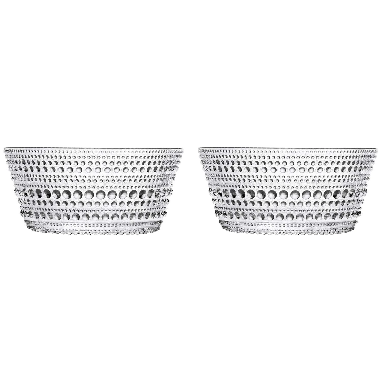 Iittala Kastehelmi Sk&aring;l 23 Cl 2 Stk - Serveringssk&aring;le Glas Klar - 1007053-2pack