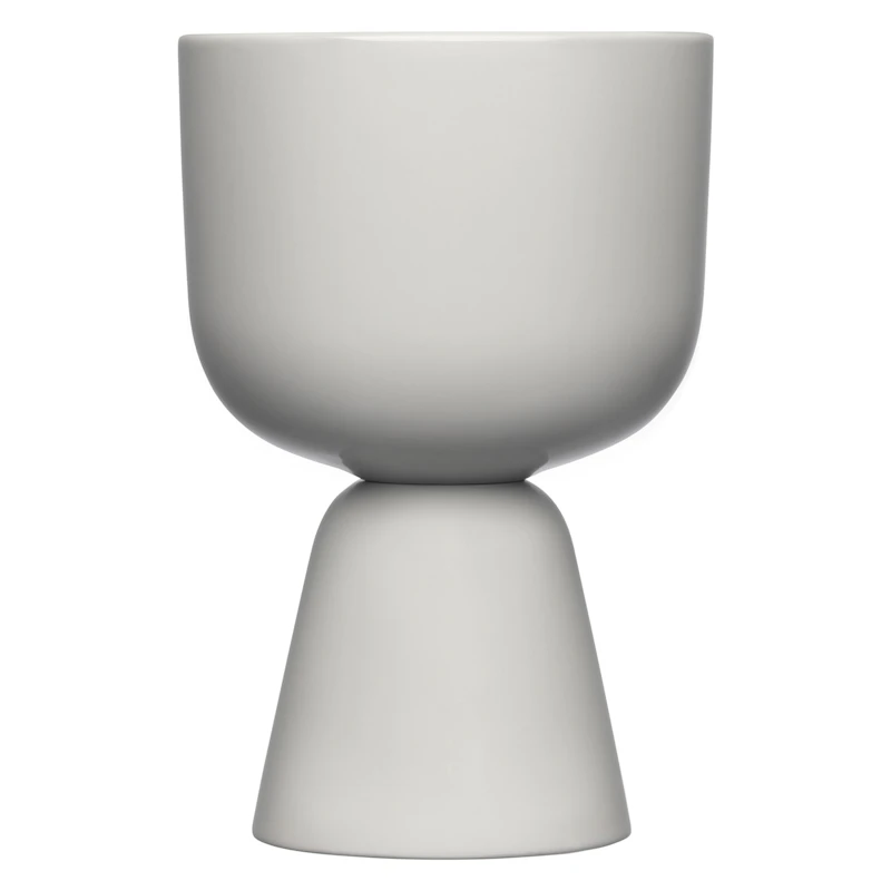 Nappula Krukke 19x12,5 cm, Lysegrå