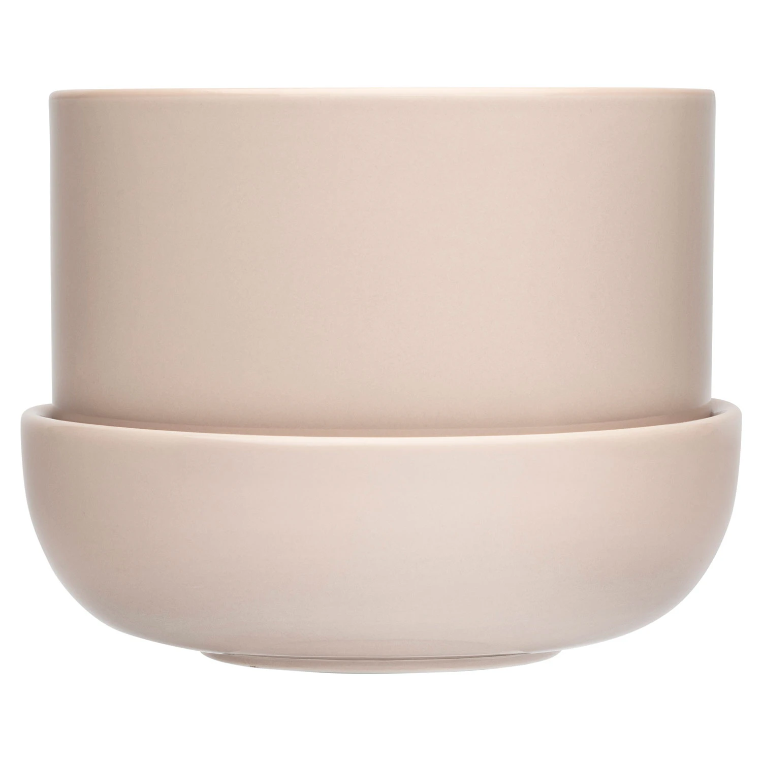 Iittala Nappula Krukke Med Underkop 17x13 Cm - Krukker Keramik Beige - 1059790