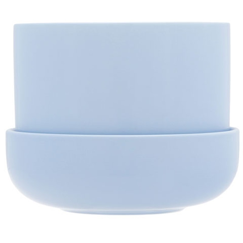 Nappula Krukke Med Underkop 17x13 cm, Aqua