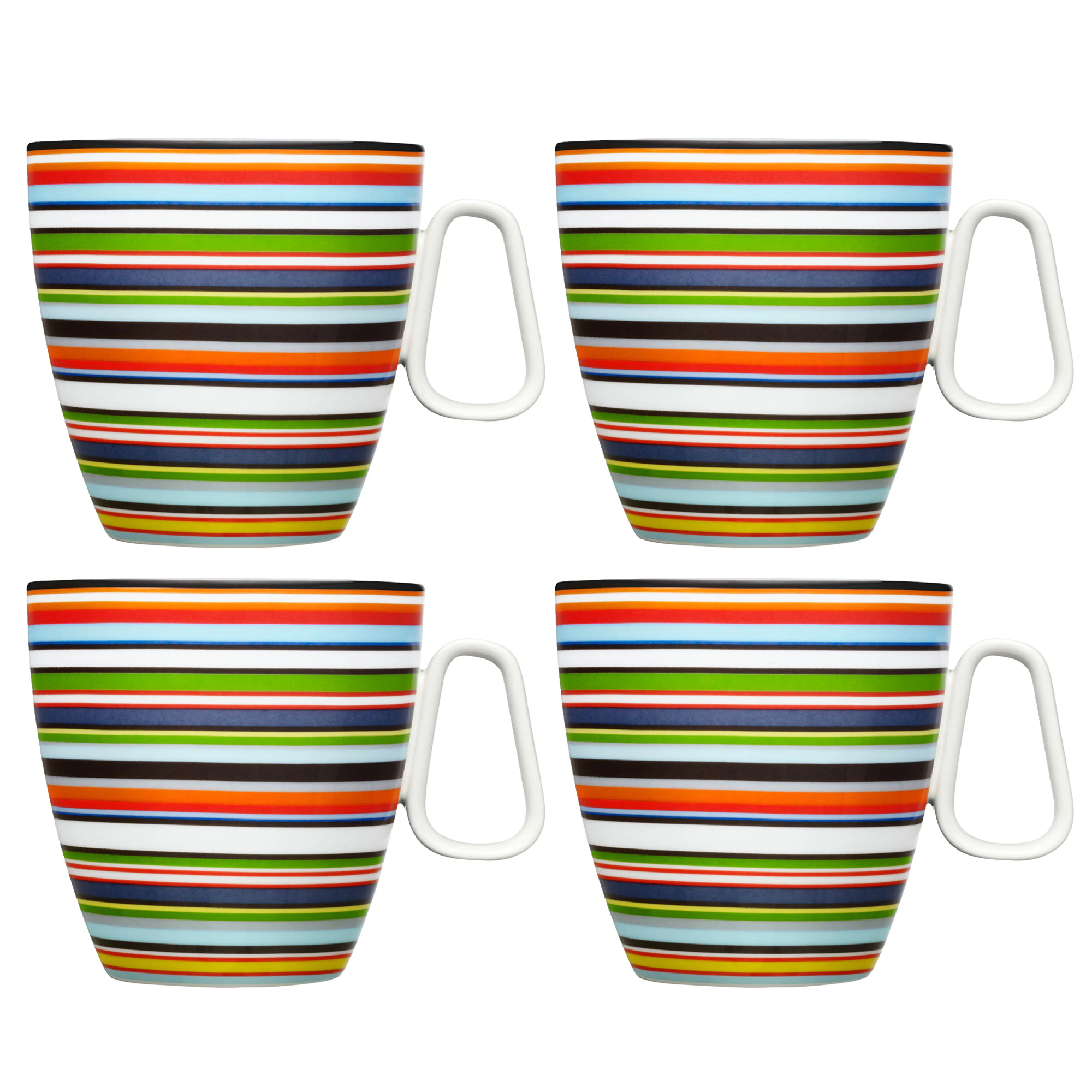 Iittala Origo Krus 40 Cl 4-pak - Kaffekopper Porcel&aelig;n Orange - 1006323X4