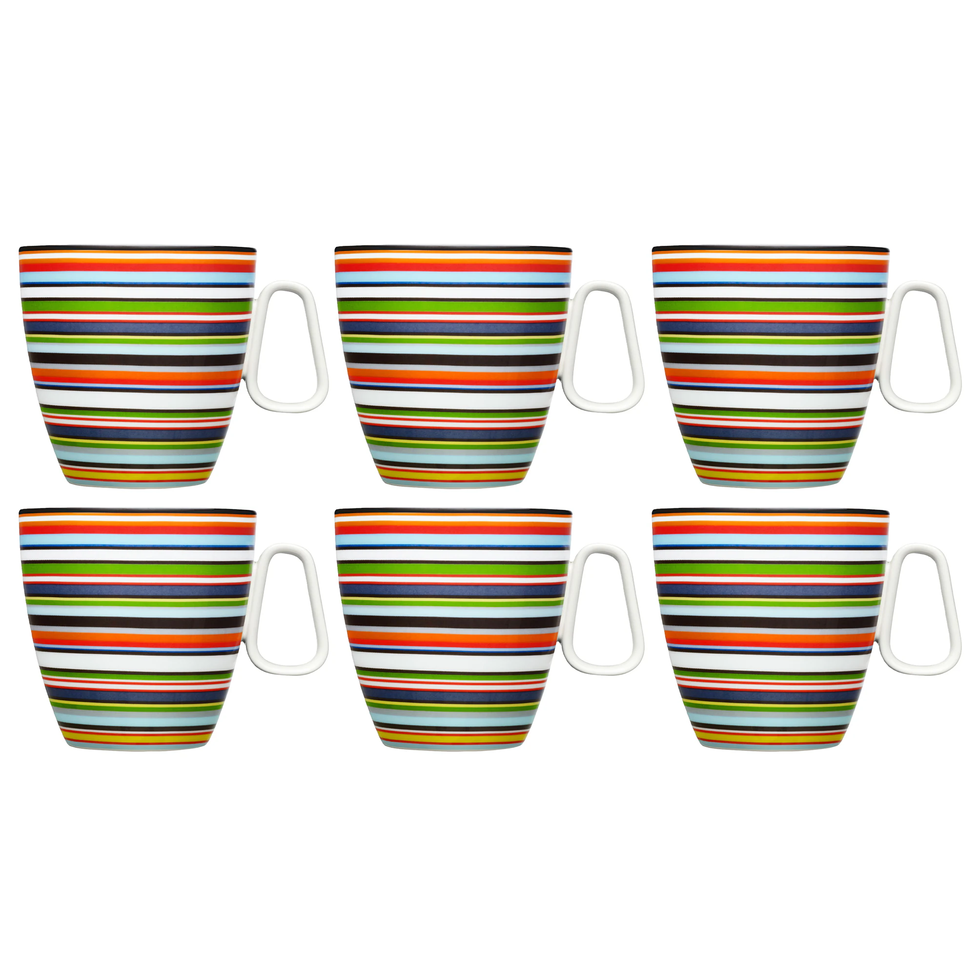 Iittala Origo Krus 40 Cl 6-pak - Kaffekopper Porcel&aelig;n Orange - 1006323X6