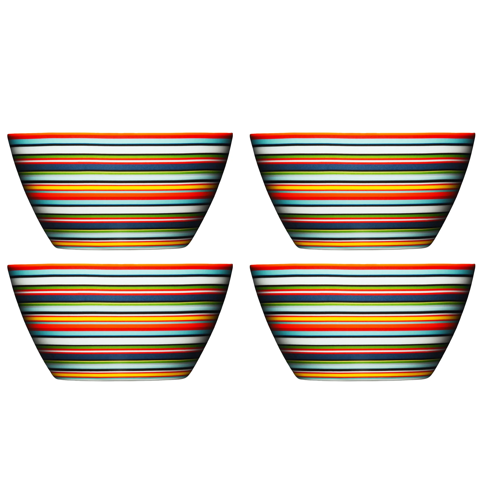 Iittala Origo Sk&aring;l 50 Cl 4-pak - Serveringssk&aring;le Porcel&aelig;n Orange - 1011823X4