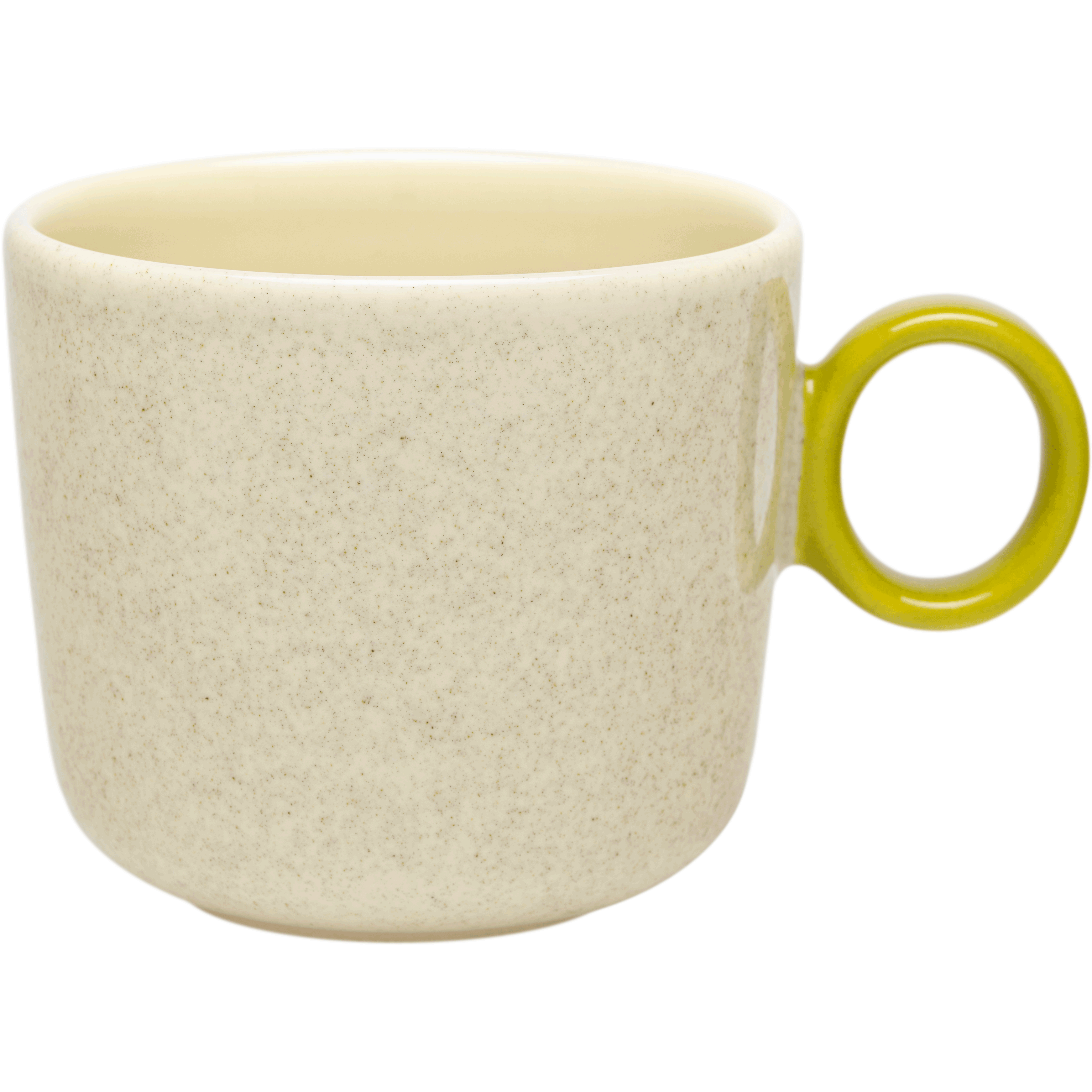 Iittala Play Krus 35 Cl Ivory / Olivengr&oslash;nt - Kaffekopper Vitroporcelain Elfenben - 1080028