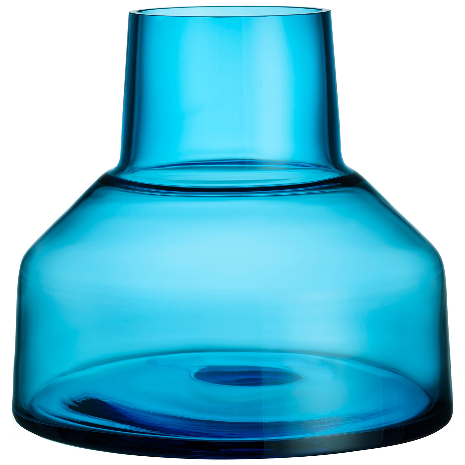 Iittala Solare Vase Lav 20x22 Cm - Vaser Glas Electric Blue - 1079500
