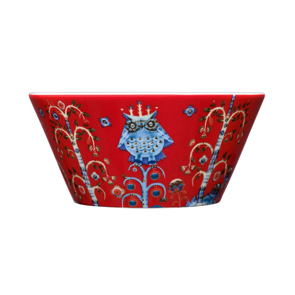 Iittala Taika Sk&aring;l 60cl - Serveringssk&aring;le Porcel&aelig;n R&oslash;d - 1012483