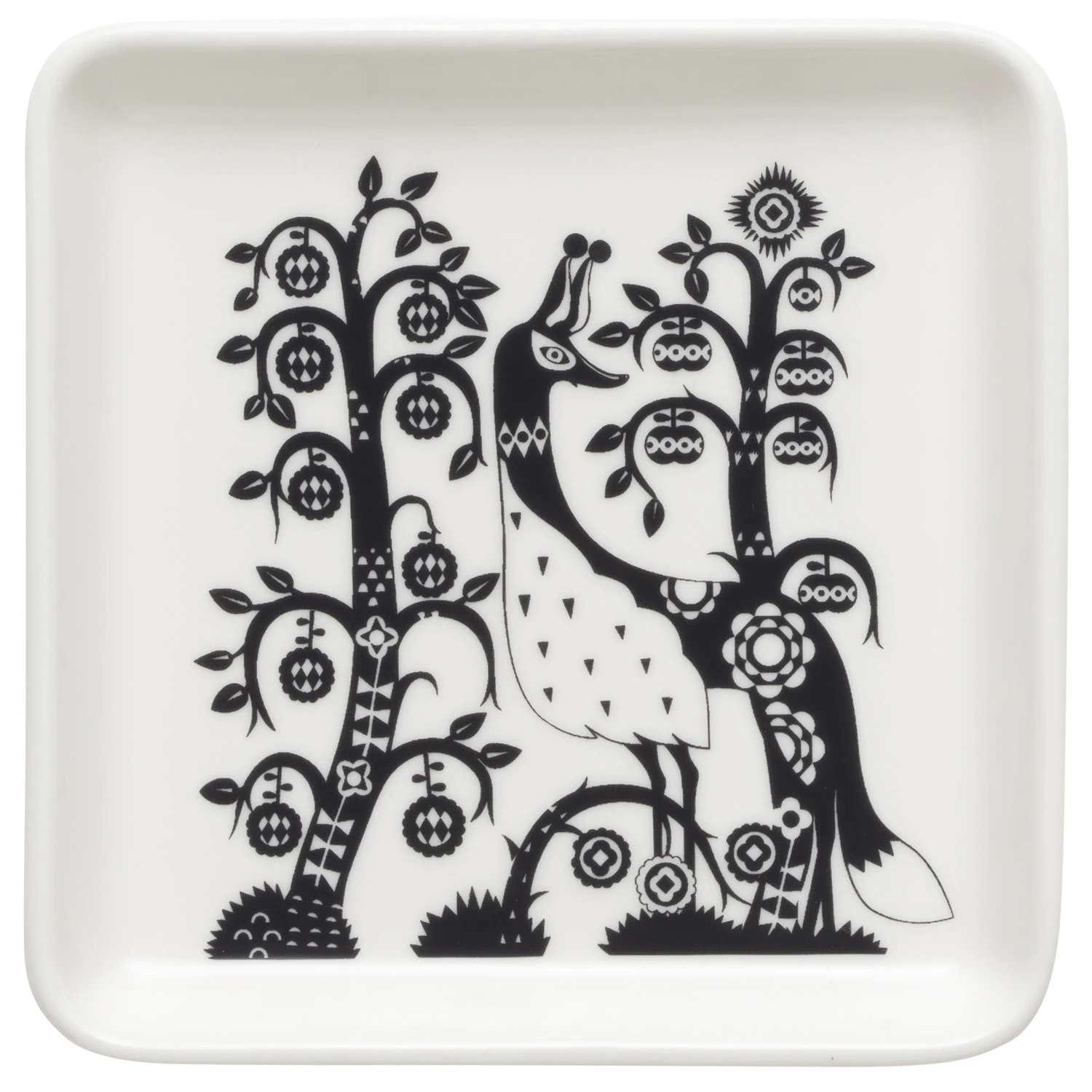 Iittala Taika Tallerken 12x12 Cm - Asietter Vitroporcelain Sort - 1070928