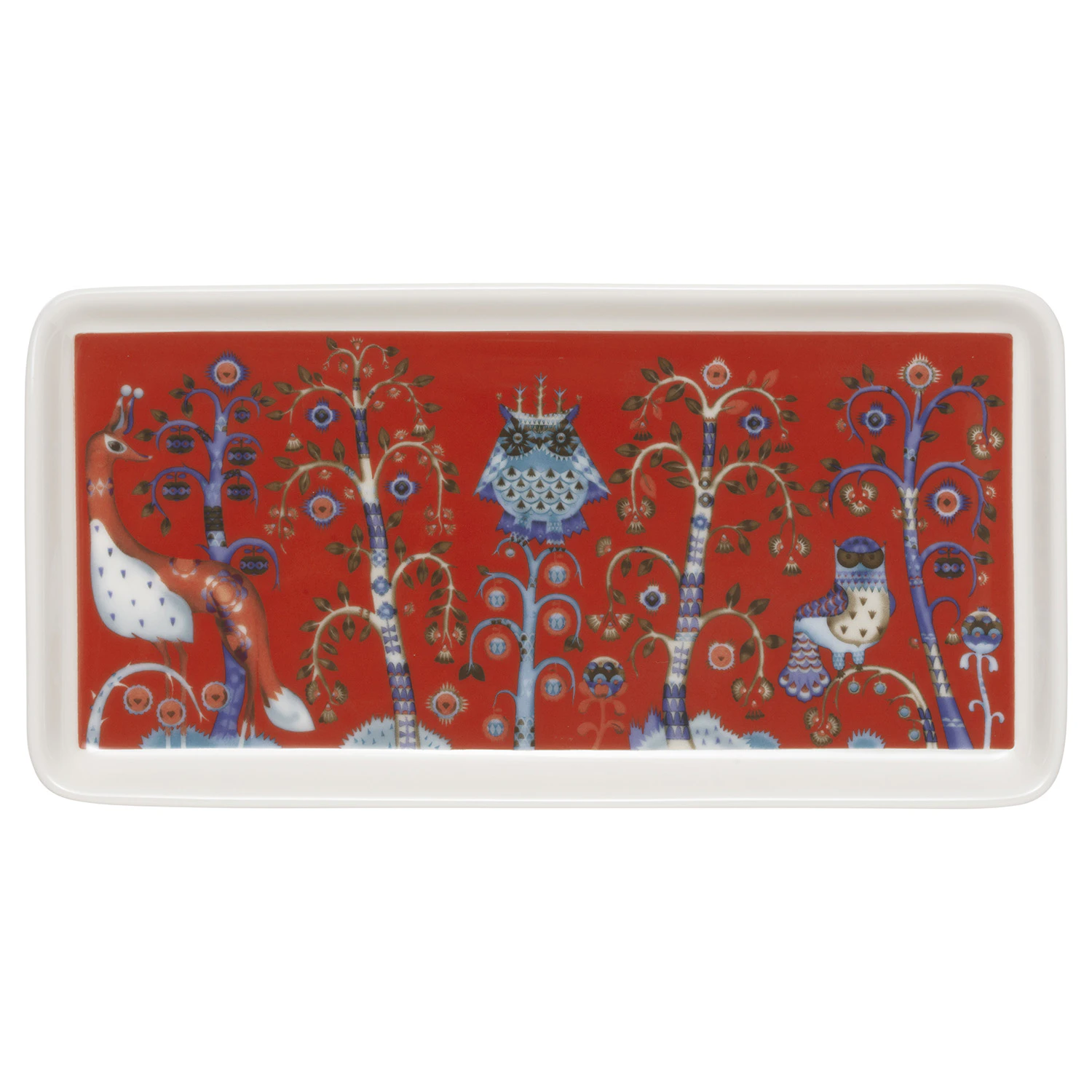 Iittala Taika Tallerken 12x24 Cm - Middagstallerkner Vitroporcelain R&oslash;d - 1072380