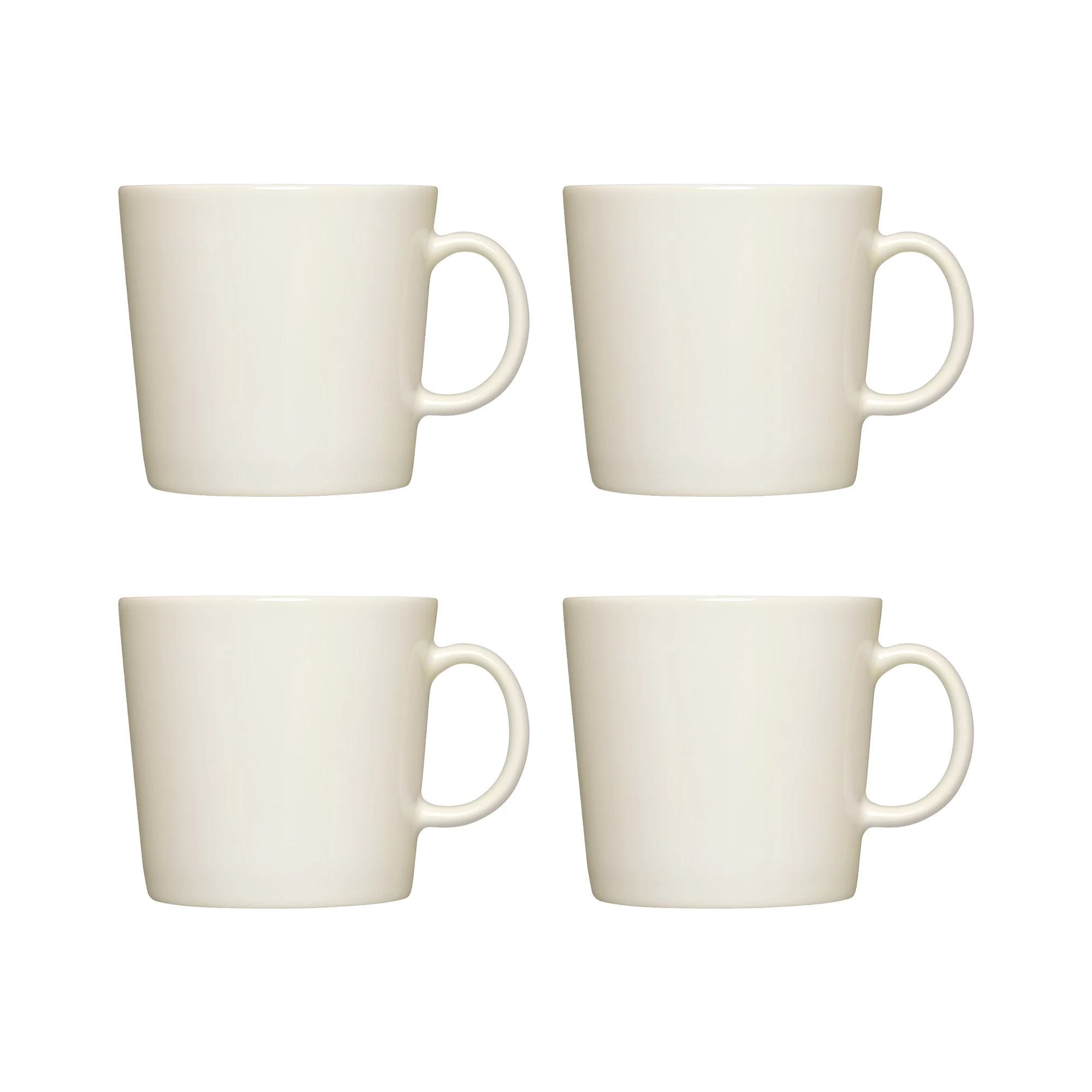 Iittala Teema Krus 30 Cl 4-pak t - Kaffekopper Porcel&aelig;n Hvid - 1028182
