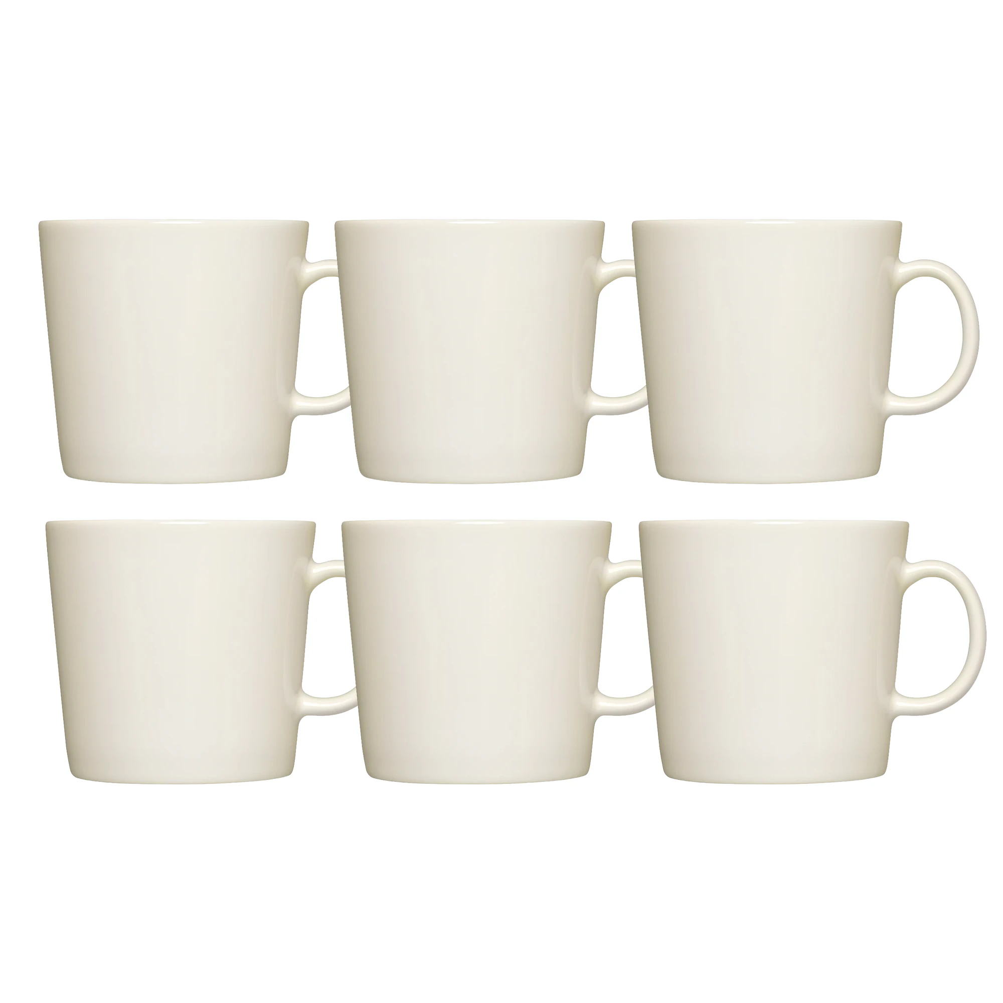 Iittala Teema Krus 40 Cl 6-pak - Kaffekopper Porcel&aelig;n Hvid - 1005467X6