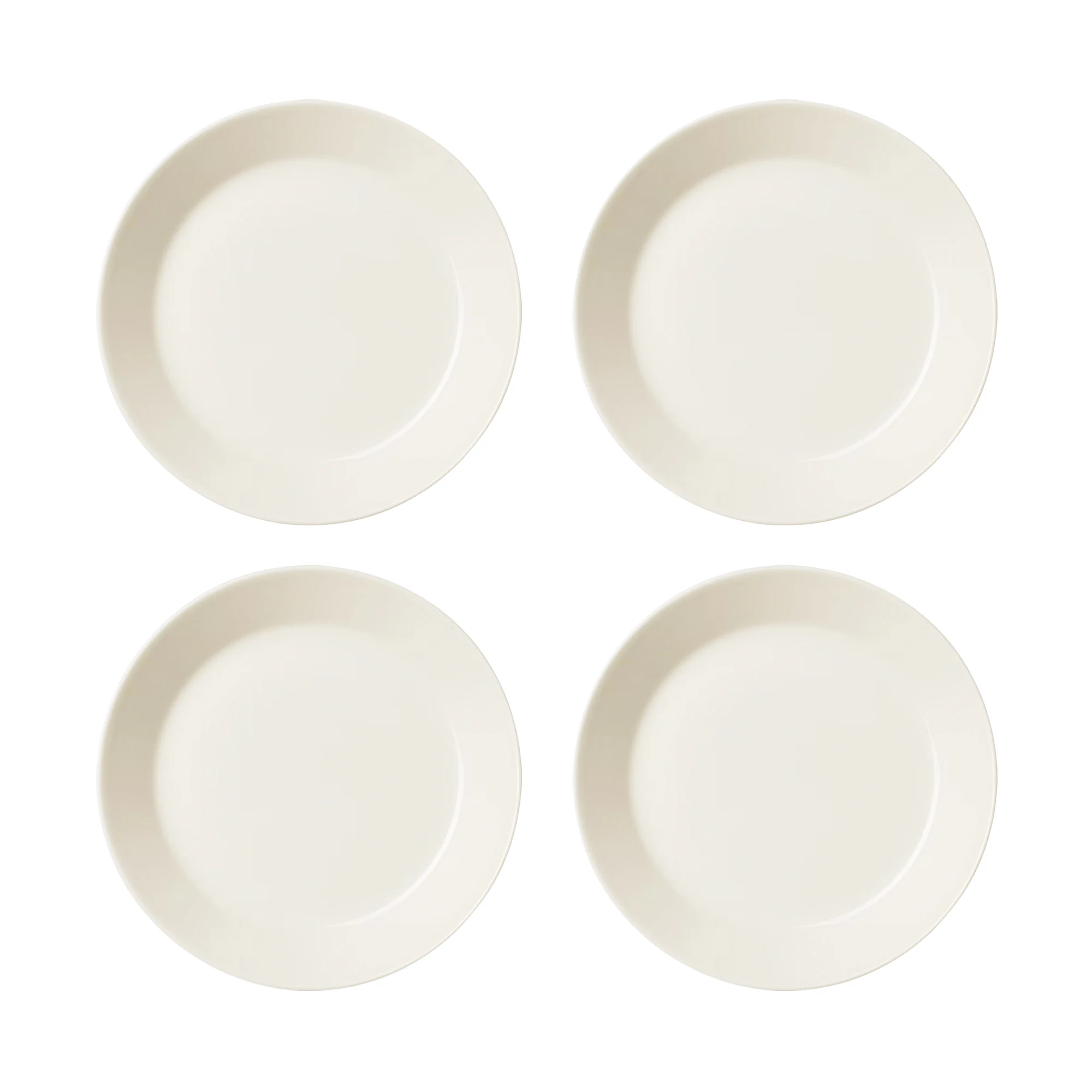 Iittala Teema Tallerken 23 Cm 4-pak - Asietter Stent&oslash;j Hvid - 1005472X4