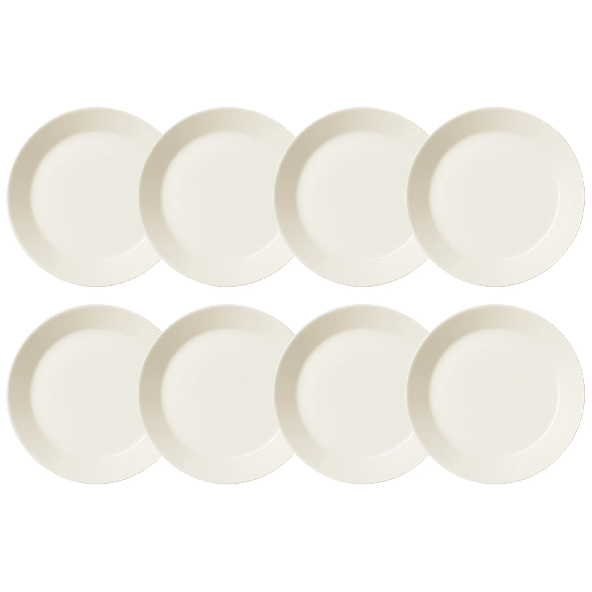 Iittala Teema Tallerken 26 Cm 8-pak - Middagstallerkner Porcel&aelig;n Hvid - 1005470X8