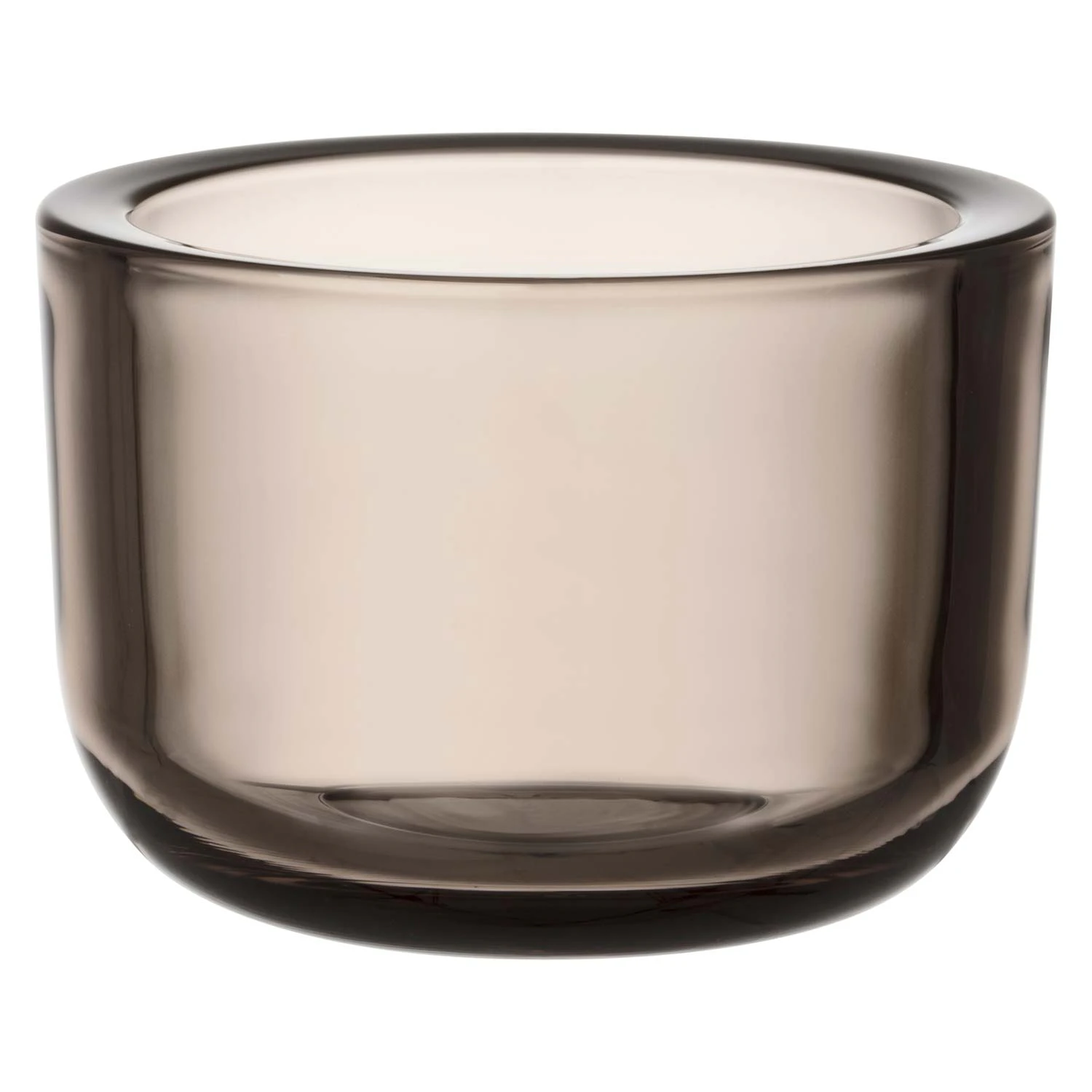 Iittala Valkea Lysestage 6 Cm H&oslash;r - Fyrfadsstager Glas Linen - 1051332