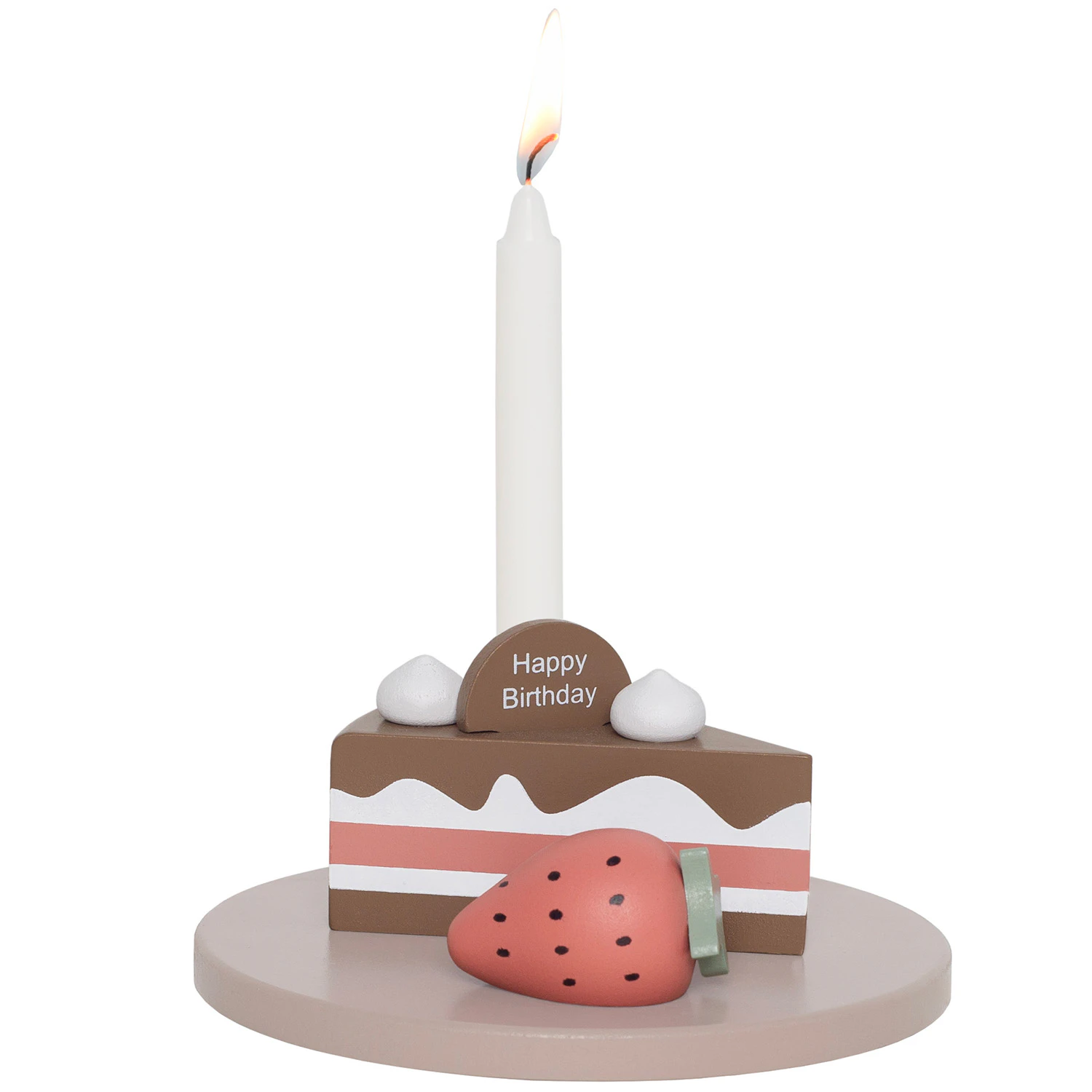 Jabadabado Candlestick Birthday Cake Lysestage - Leget&oslash;j Tr&aelig; Multi - T298