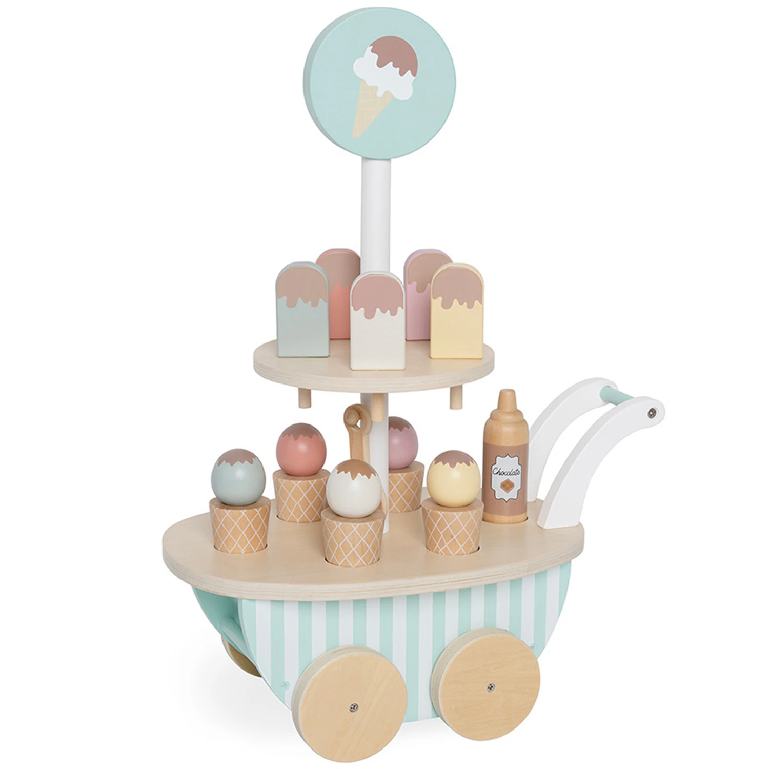 Stripes Ice cream Trolley fra Jabadabado | RoyalDesign.dk