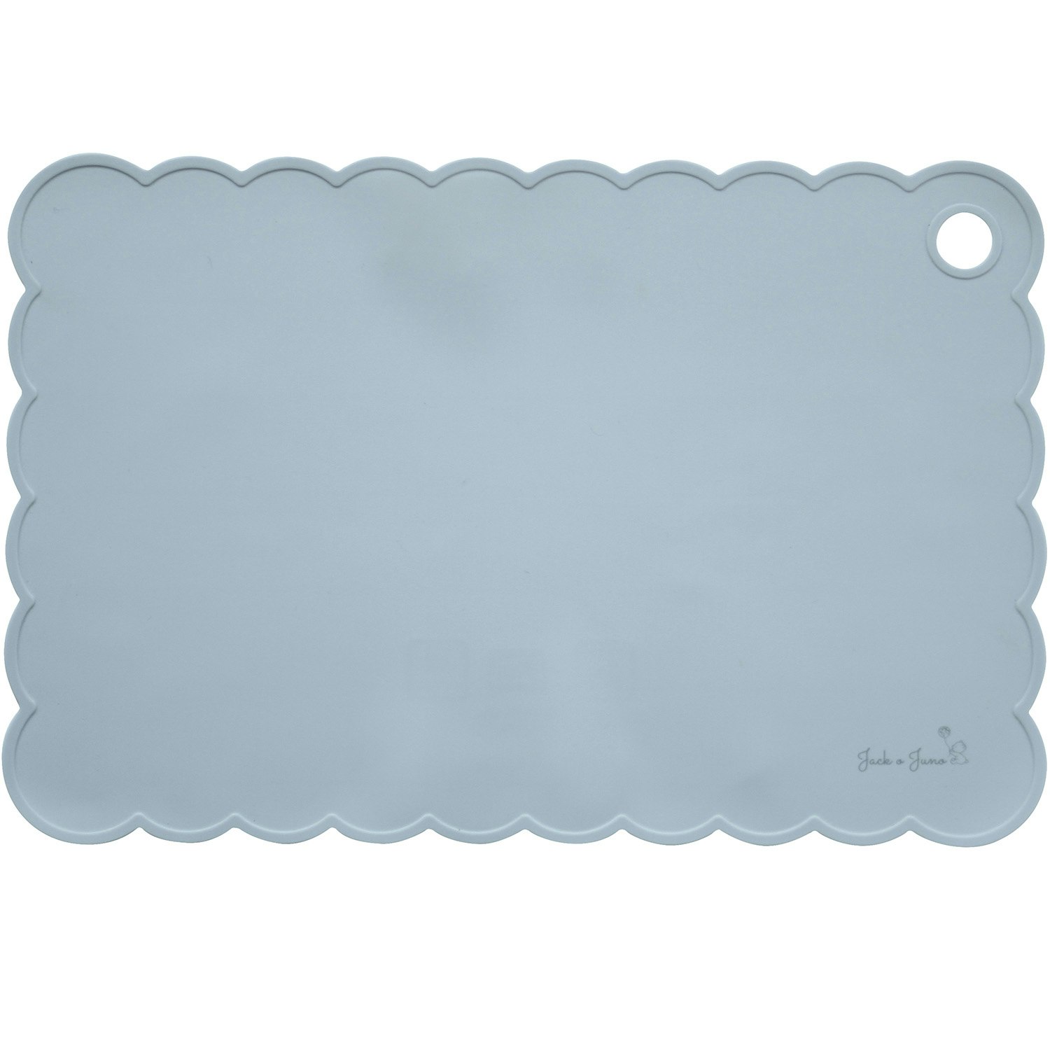 Jack o Juno Poppy D&aelig;kkeserviet 25x38 Cm Lysebl&aring; - B&oslash;rneservice Silikone Pale Blue - D426PB-O