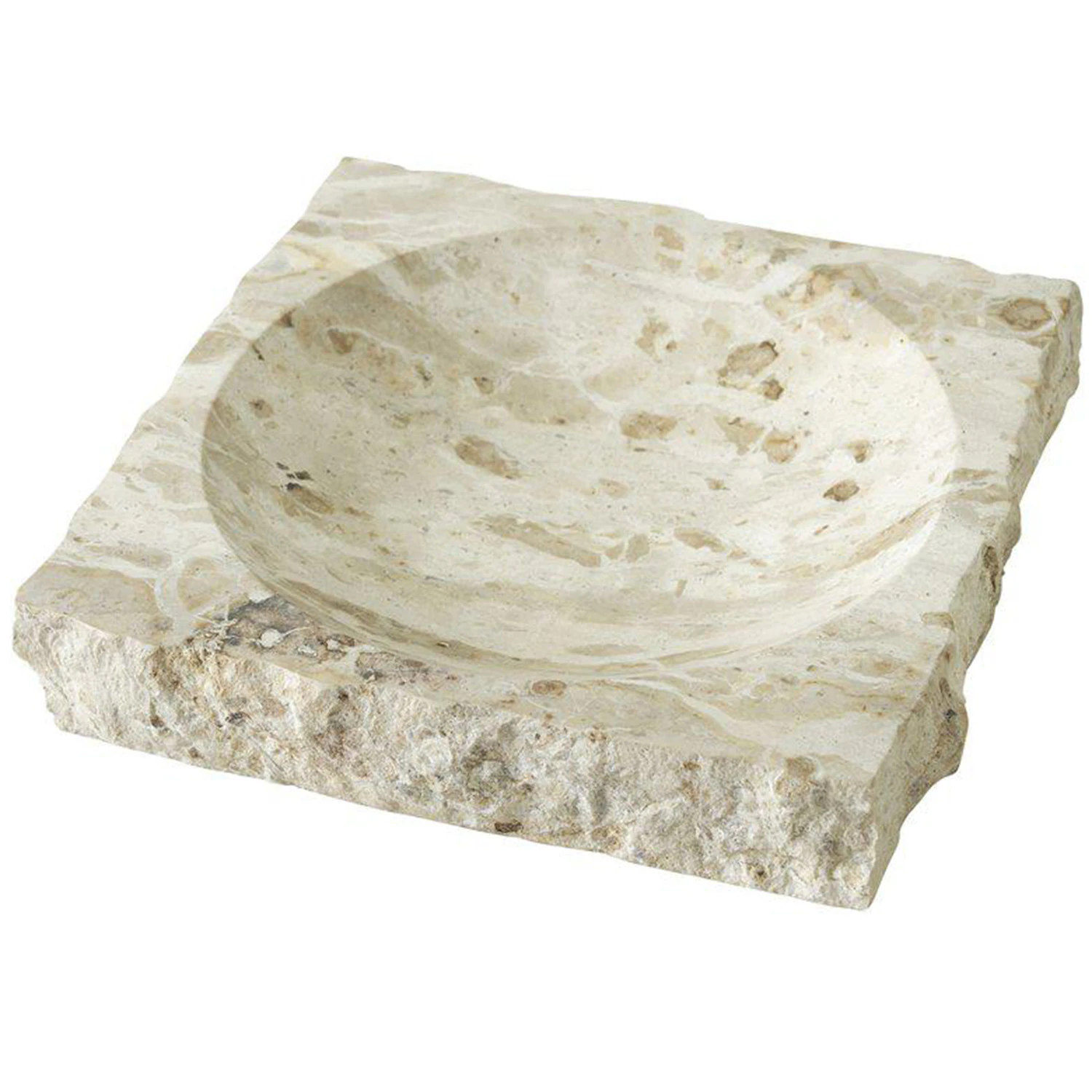 Jakobsdals Aya Sk&aring;l 27x27 Cm Beigegr&aring; - Serveringssk&aring;le Marmor Greige - N892344-11