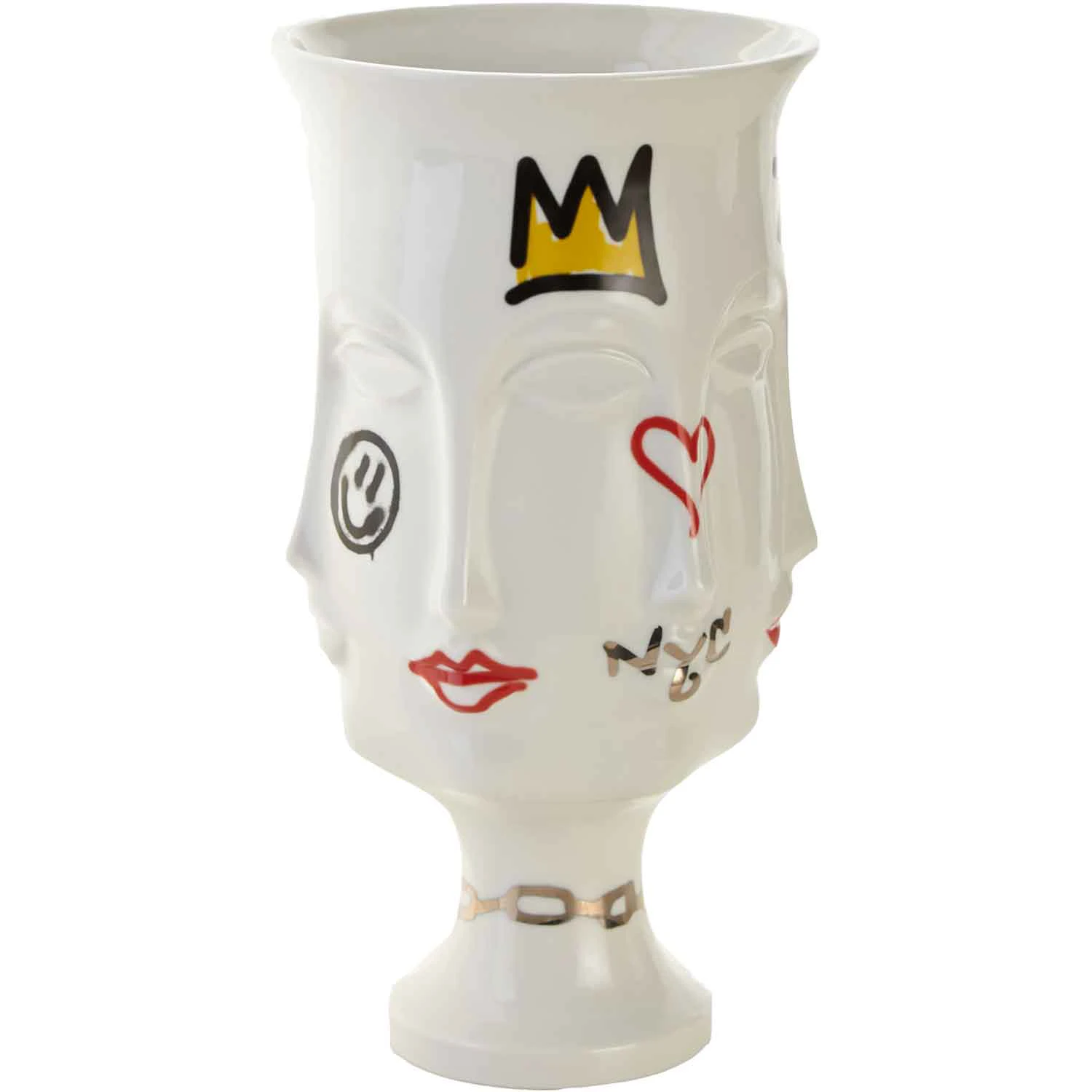 Jonathan Adler Dora Maar Vase Graffiti - Vaser Porcel&aelig;n Hvid - ja-28521