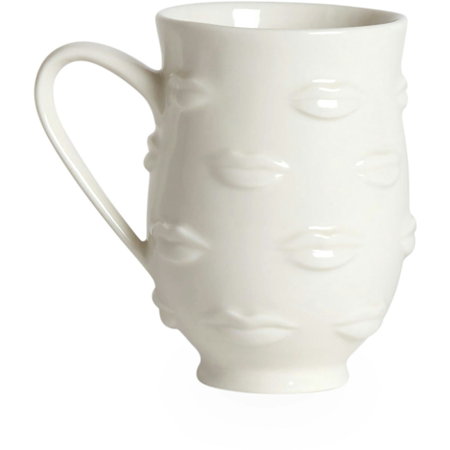 Jonathan Adler Gala Mug White - Kaffekopper Porcel&aelig;n Hvid - JA-29393