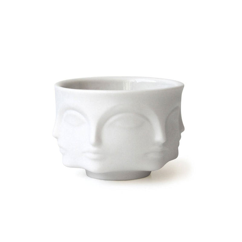 Muse Candle Holder Bowl, Matt White Lysestage Mathvid