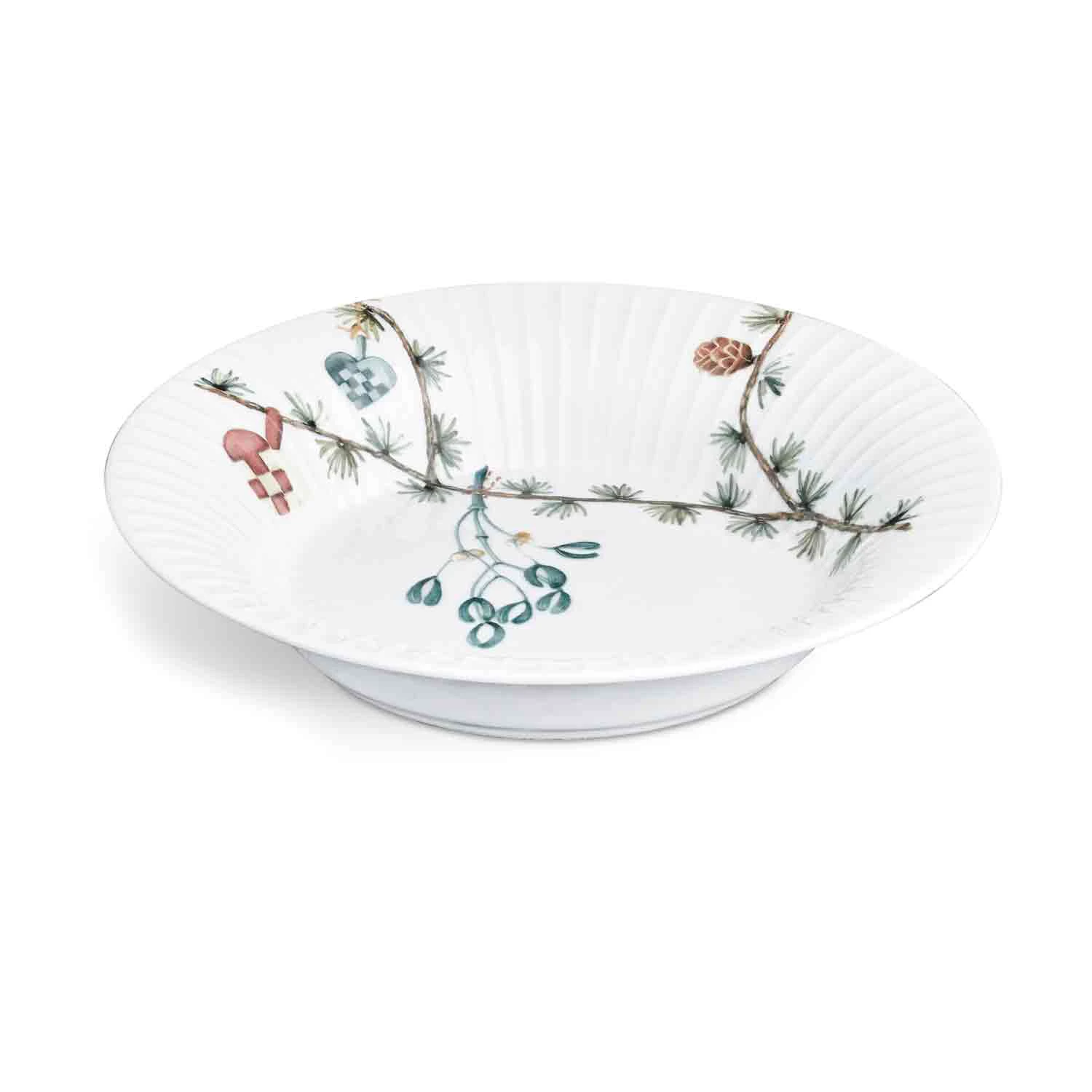 K&auml;hler Hammersh&oslash;i Christmas Deep Plate &Oslash;21 Cm - Dybe tallerkner Porcel&aelig;n Hvid - 693203