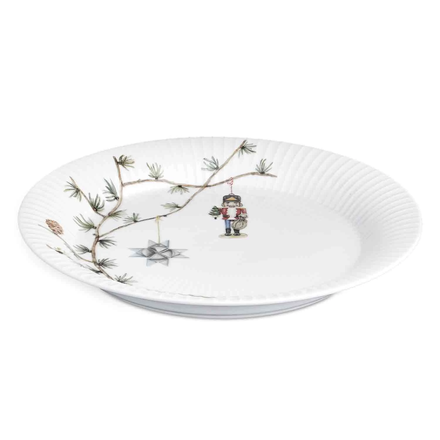 K&auml;hler Hammersh&oslash;i Christmas Plate &Oslash;27 Cm - Middagstallerkner Porcel&aelig;n Hvid - 693205
