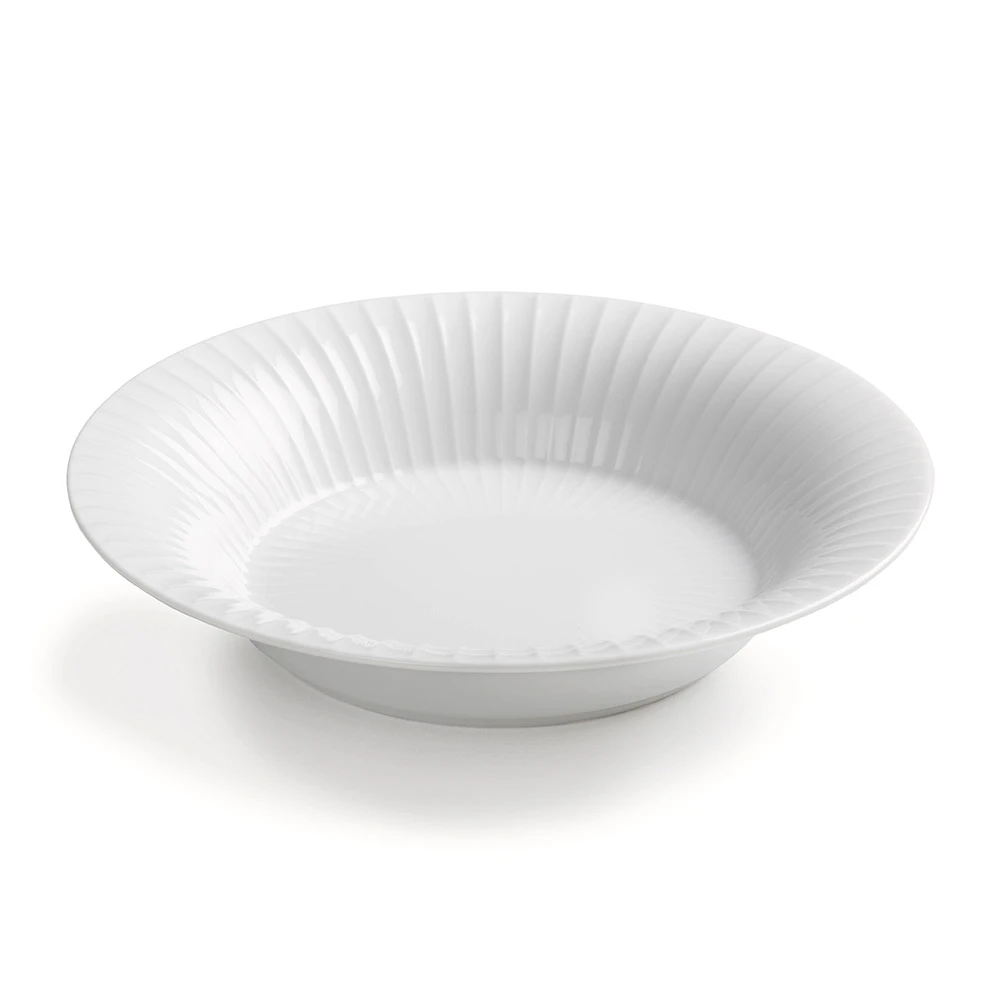 K&auml;hler Hammersh&oslash;i Dyb Tallerken 21 Cm - Dybe tallerkner Keramik Hvid - 692213