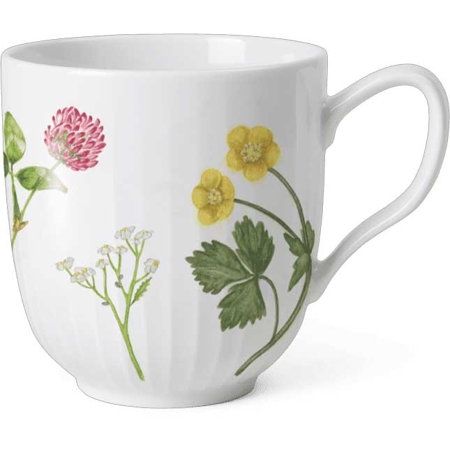 K&auml;hler Hammersh&oslash;i Summer Krus 33 Cl Wild Flowers - Kaffekopper Porcel&aelig;n Hvid - 693283