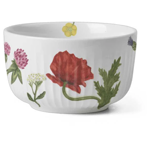 K&auml;hler Hammersh&oslash;i Summer Sk&aring;l 12 Cm Wild Flowers - Serveringssk&aring;le Porcel&aelig;n Hvid - 693284