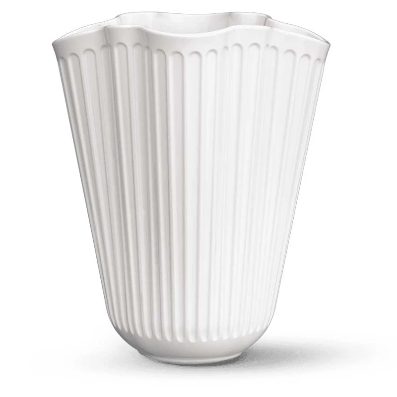 Hammershøi Unfold Vase H20.5 cm white Vase Hvid, 20,5 cm