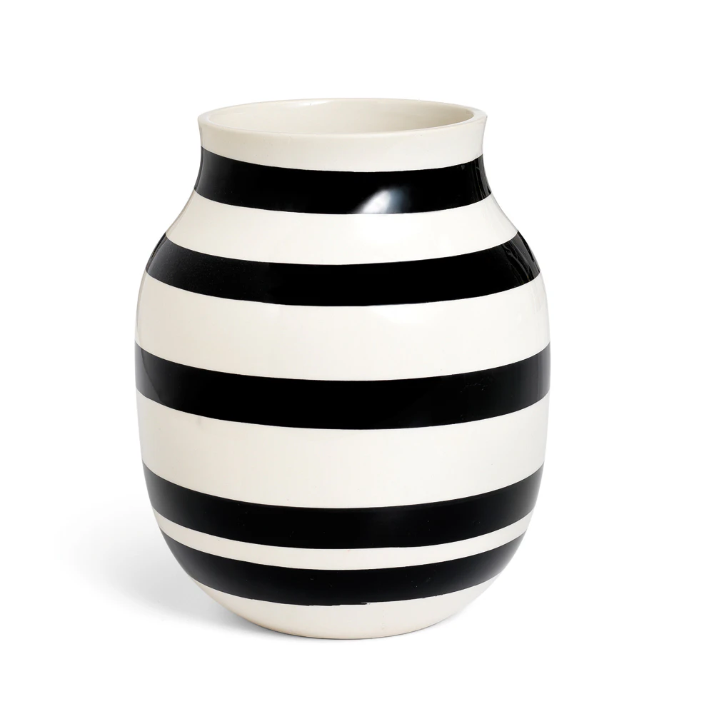 K&auml;hler Omaggio Vase Medium - Vaser Keramik Sort - 690190