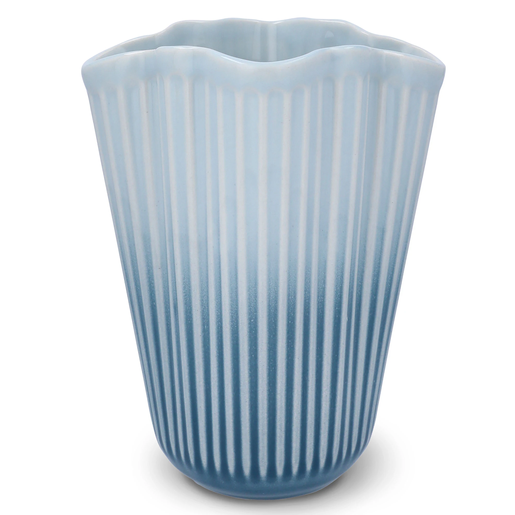 K&auml;hler Unfold Vase 20,5 Cm - Vaser Keramik Bl&aring; - 693318