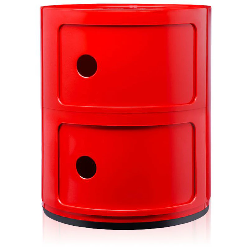 Componibili Classic Opbevaring med 2 Rum, Rød