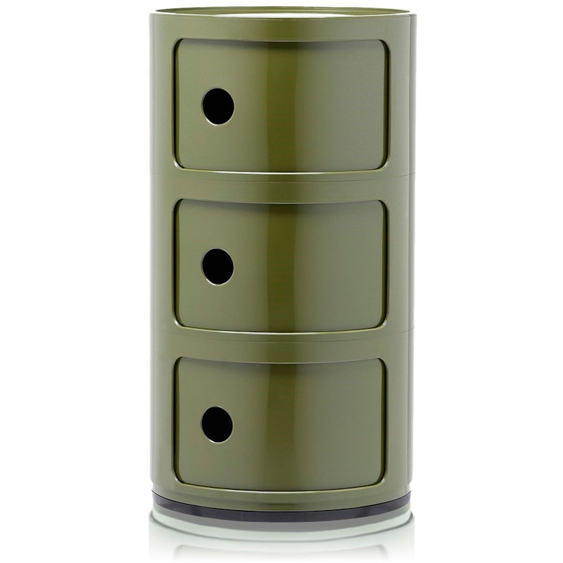 Componibili Classic Opbevaring med 3 Rum, Grøn