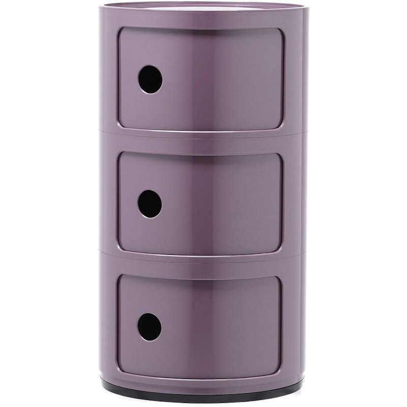 Componibili Classic Opbevaring med 3 Rum, Violet