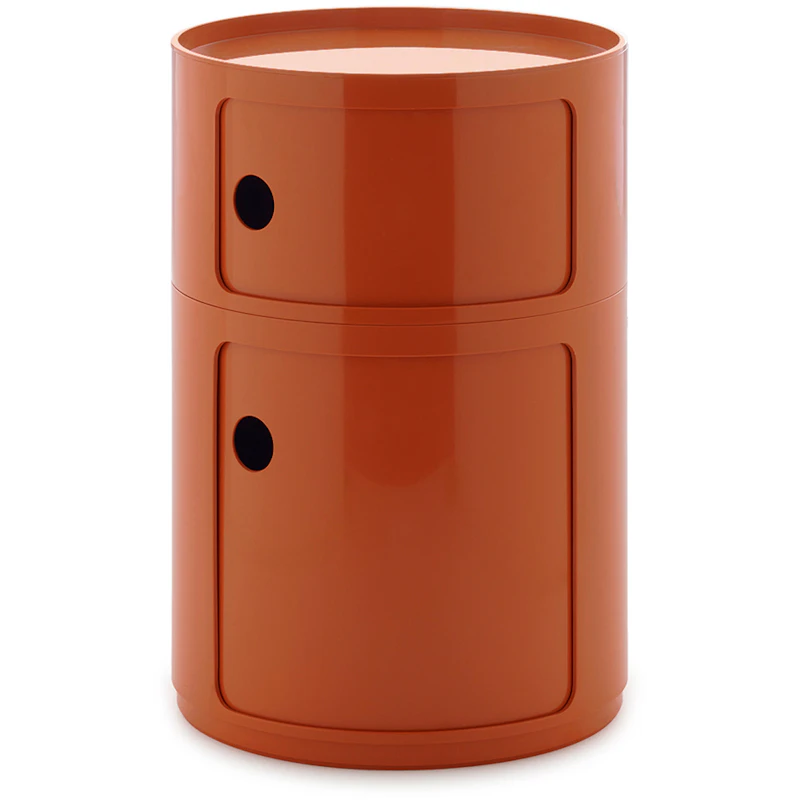 Componibili New Big Opbevaring Med 2 Rum, Orange