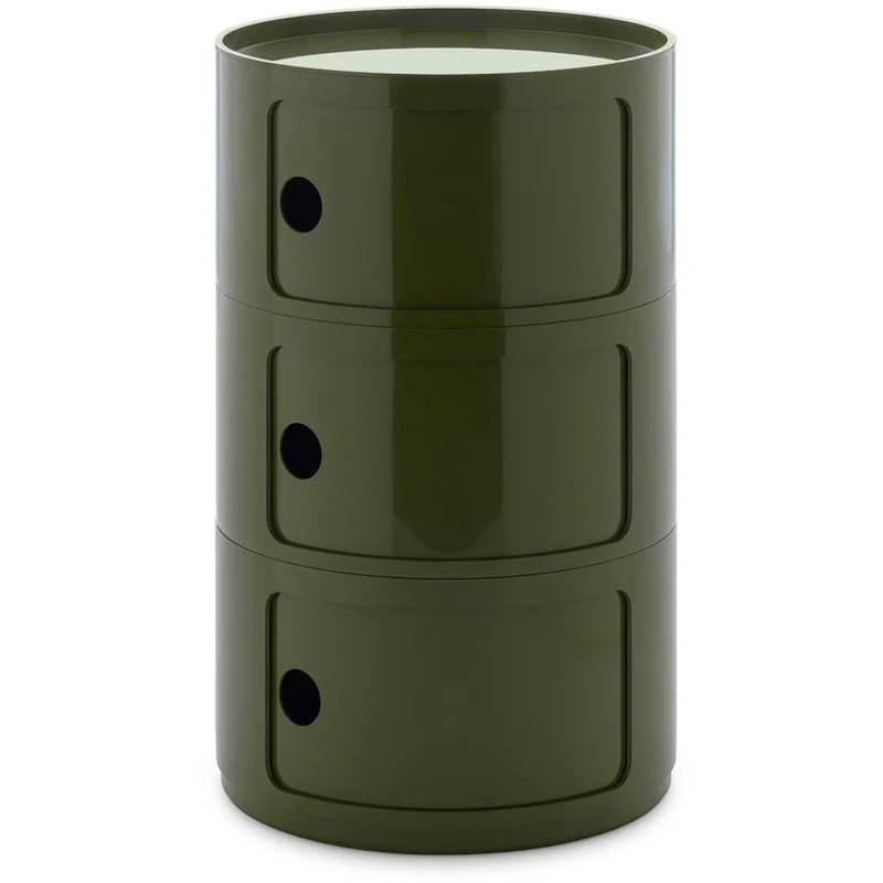 Componibili New Big Opbevaring Med 3 Rum, Grøn