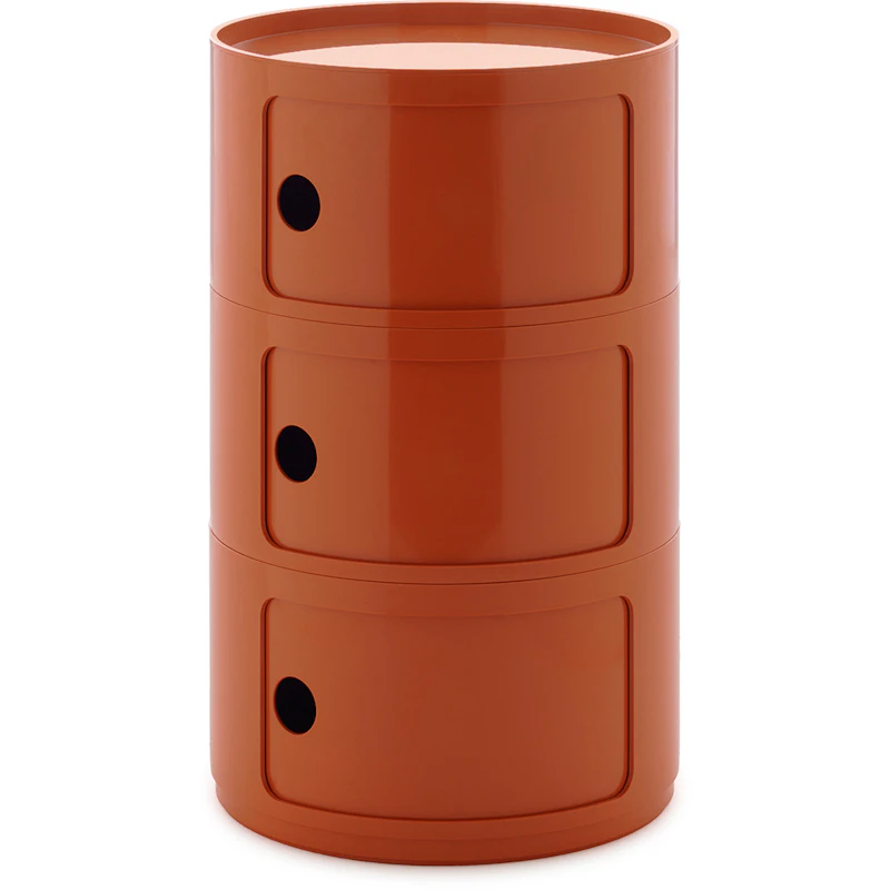 Componibili New Big Opbevaring Med 3 Rum, Orange