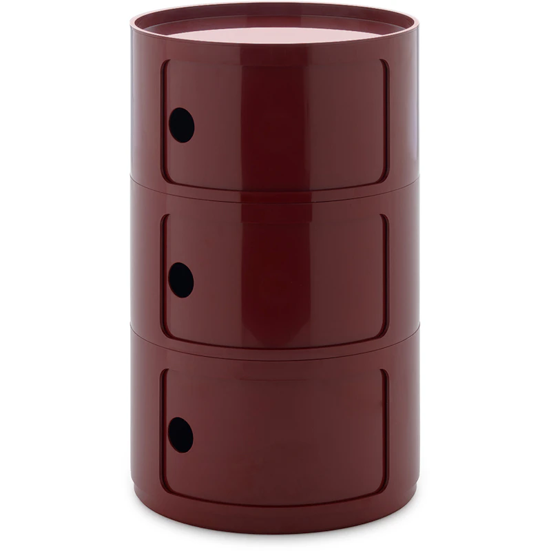 Componibili New Big Opbevaring Med 3 Rum, Bourgogne