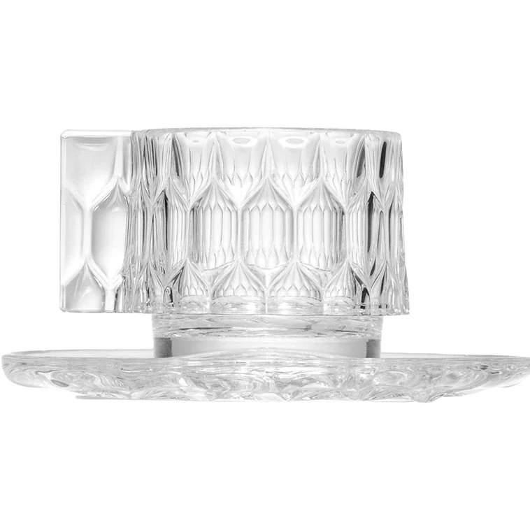 Kartell Jellies Family Kaffekop Med Underkop - Kaffekopper Pmma Klar - 01582B4