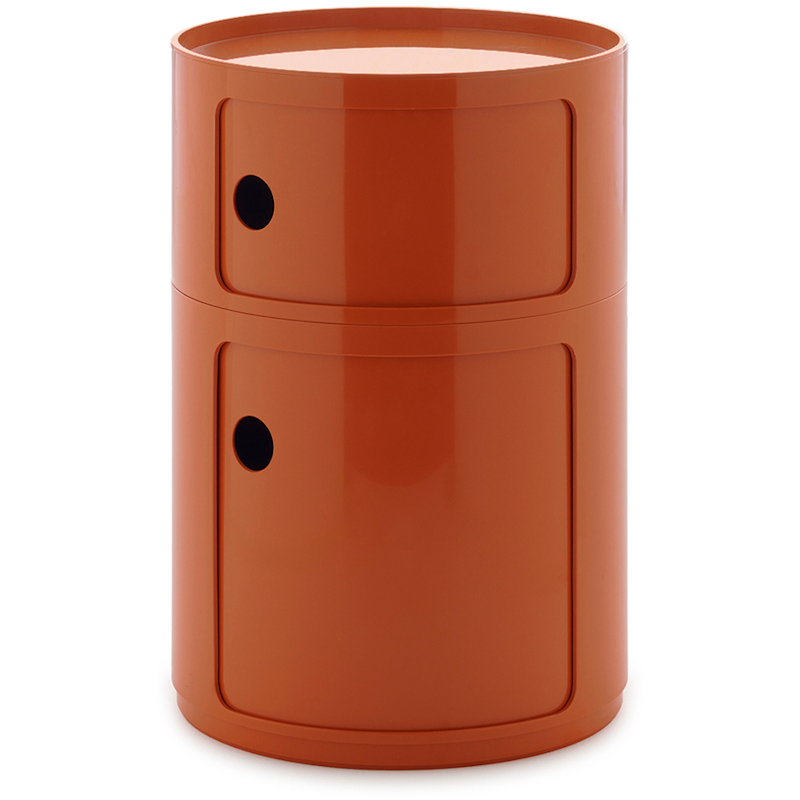 Componibili New Big Opbevaring Med 2 Rum, Orange