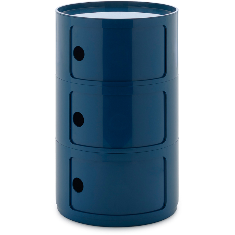 Componibili New Big Opbevaring Med 3 Rum, Blå