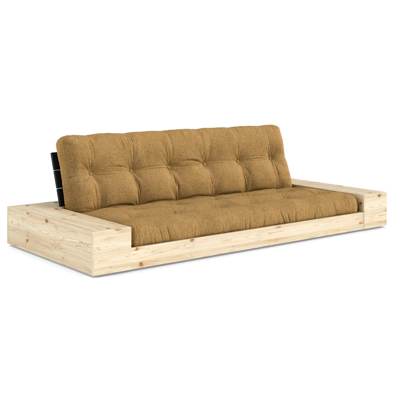 Base Sofa Bed With Storage, Black Night / Golden Ochre