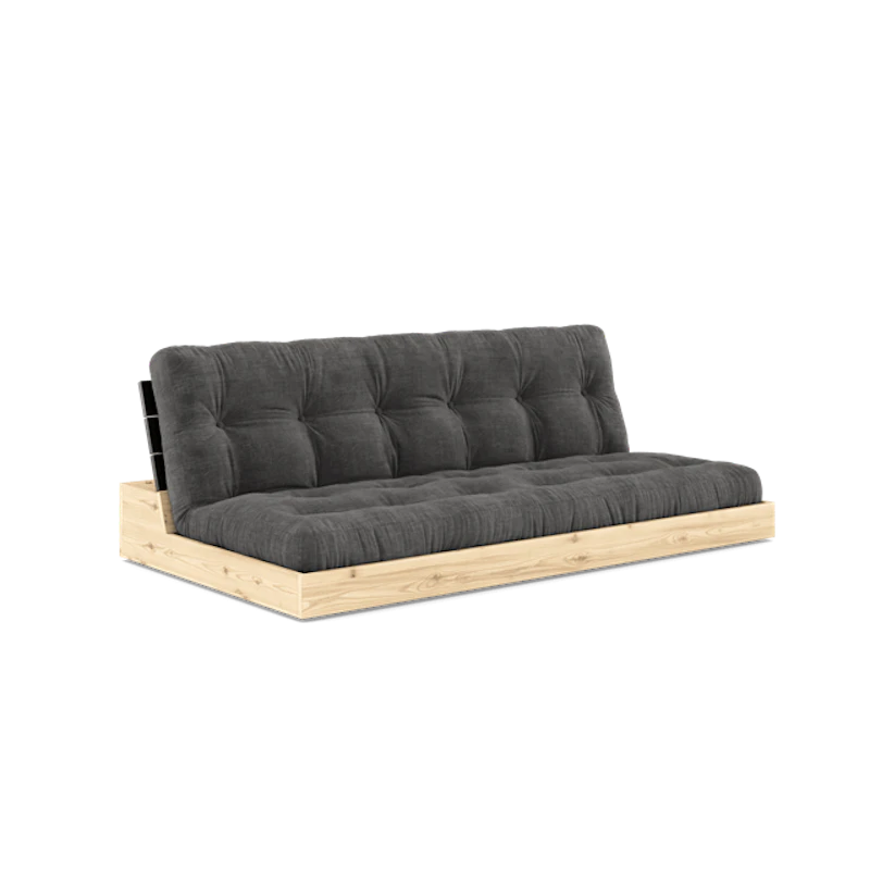 Base Sovesofa Med 5-Lags Madras Black Night/Kul