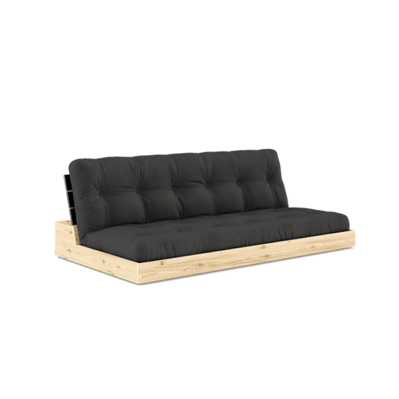 Base Sovesofa Med 5-Lags Madras Black Night/Mørkegrå