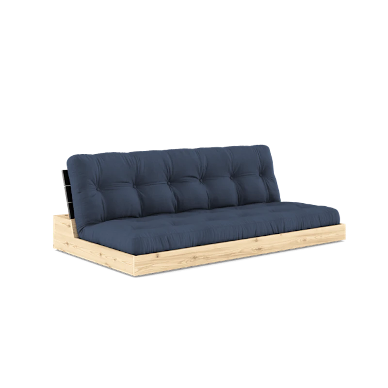 Base Sovesofa Med 5-Lags Madras Black Night/Navy