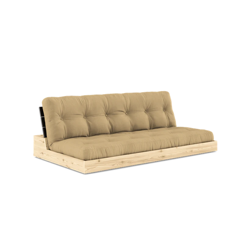 Base Sovesofa Med 5-Lags Madras Black Night/Wheat Beige